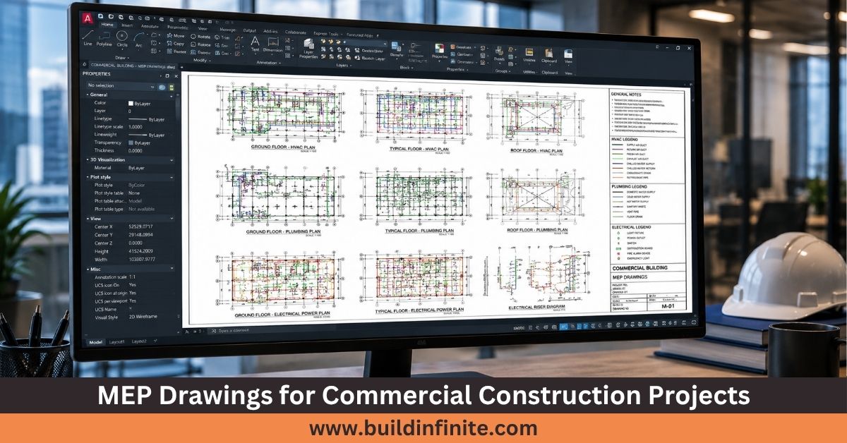 MEP Drawings for Commercial Construction