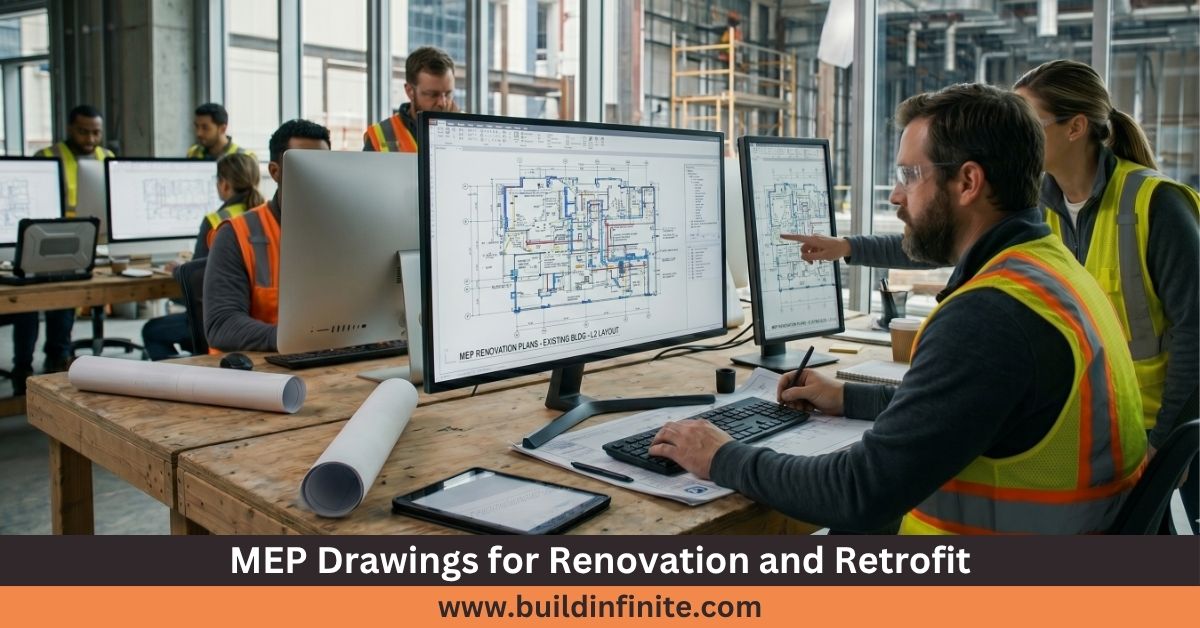 MEP Drawings for Renovation Retrofit