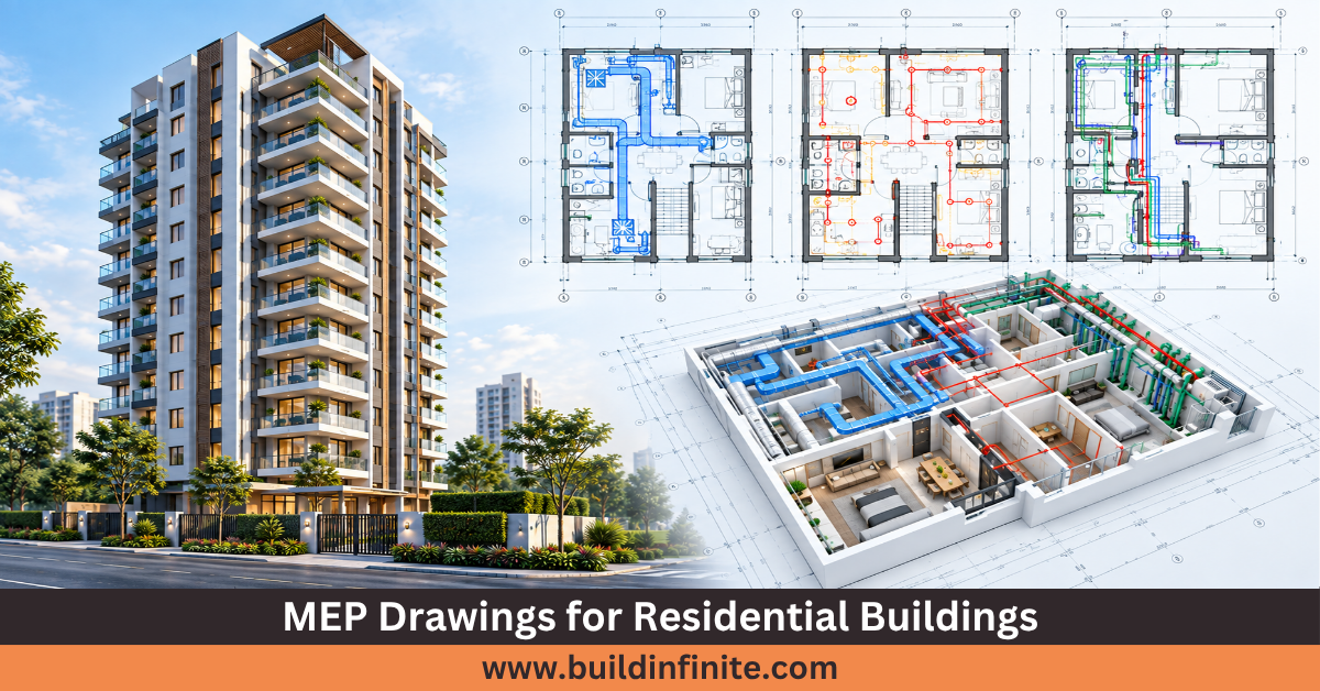 MEP Drawings for Residential Buildings